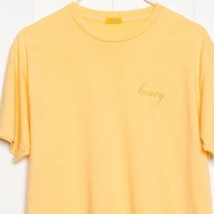 Yellow Brandy Melville Honey T-shirt